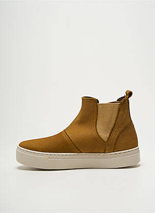 Bottines/boots bout rond talon plat jusqu'à 3cm marron NATURAL WORLD femme