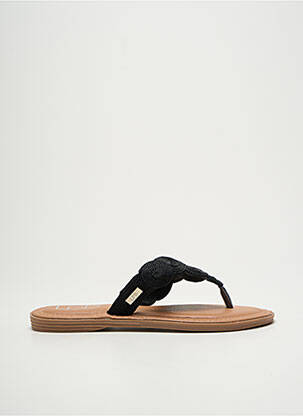 Tongs noir LPB pour femme