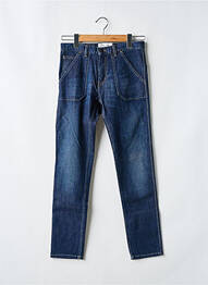 Jeans coupe slim stretch taille normale bleu ACQUAVERDE femme