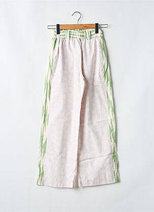 Pantalon large tissage popeline taille normale vert HOD femme