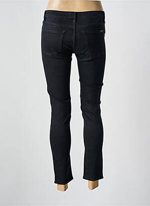 Jeans coupe slim stretch taille basse noir ACQUAVERDE femme