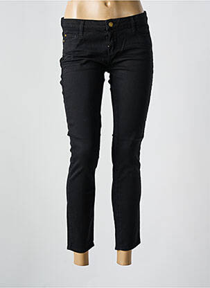 Jeans coupe slim taille basse taille basse noir ACQUAVERDE femme