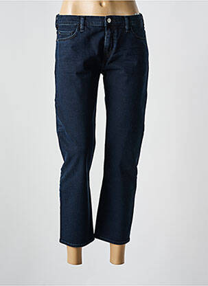 Jeans coupe droite stretch taille basse bleu ACQUAVERDE femme
