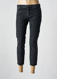 Jeans coupe slim stretch taille normale noir ACQUAVERDE femme