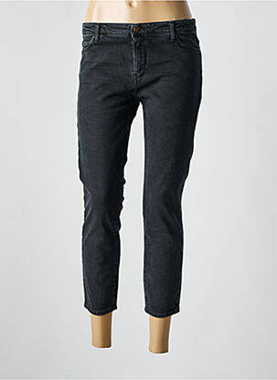 Jeans coupe slim stretch taille normale noir ACQUAVERDE femme