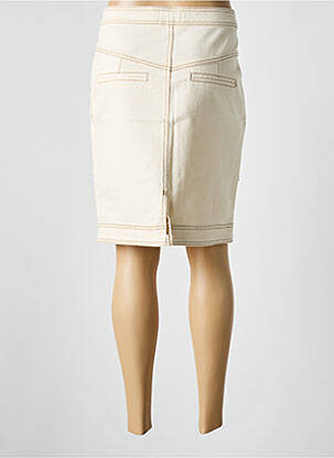 Jupe mi-longue stretch beige SECOND FEMALE femme
