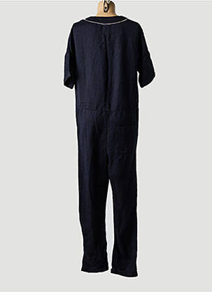 Combi-pantalon tissage crêpe manches courtes bleu BELLEROSE femme