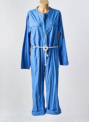 Combi-pantalon coupe cintrée manches longues bleu CHLOÉ STORA femme