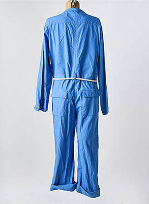 Combi-pantalon coupe cintrée manches longues bleu CHLOÉ STORA femme