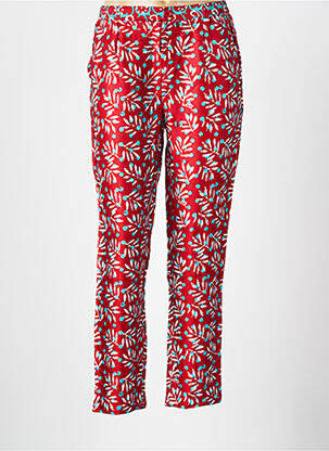 Pantalon droit taille à pinces taille normale orange BELLA JONES femme