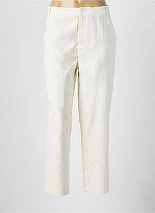 Pantalon droit stretch taille normale beige BELLA JONES femme