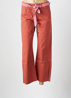 Jeans coupe large stretch taille normale orange HOD femme