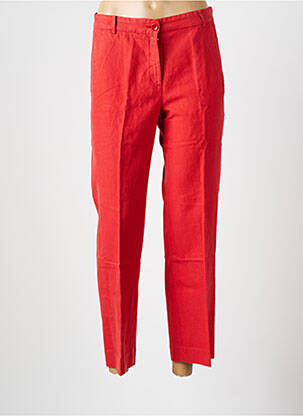 Pantalon 7/8 taille à pinces taille normale orange HARTFORD femme
