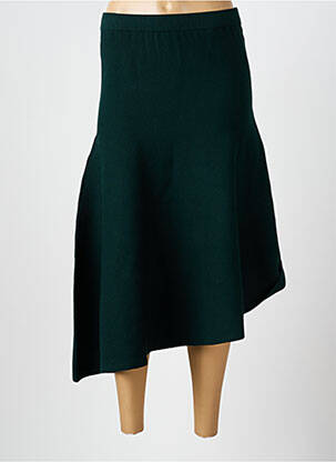 Jupe mi-longue stretch vert VANESSA BRUNO femme