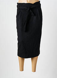 Jupe mi-longue taille haute noir SET femme
