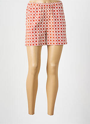 Short taille normale taille normale orange HARTFORD femme