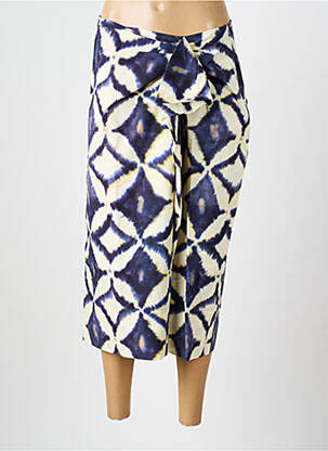 Jupe mi-longue bleu BELLEROSE pour femme