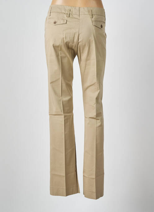 Pantalon chino tissage popeline taille normale beige HARTFORD femme