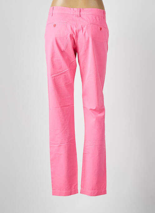 Pantalon chino tissage popeline taille normale rose HARTFORD femme