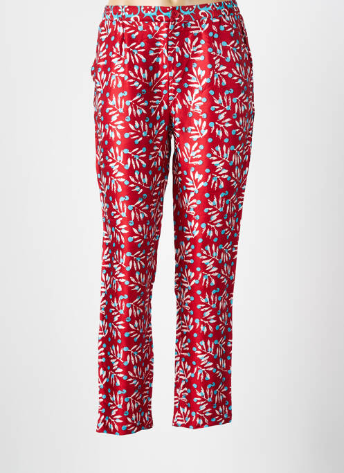 Pantalon droit taille à pinces taille normale orange BELLA JONES femme