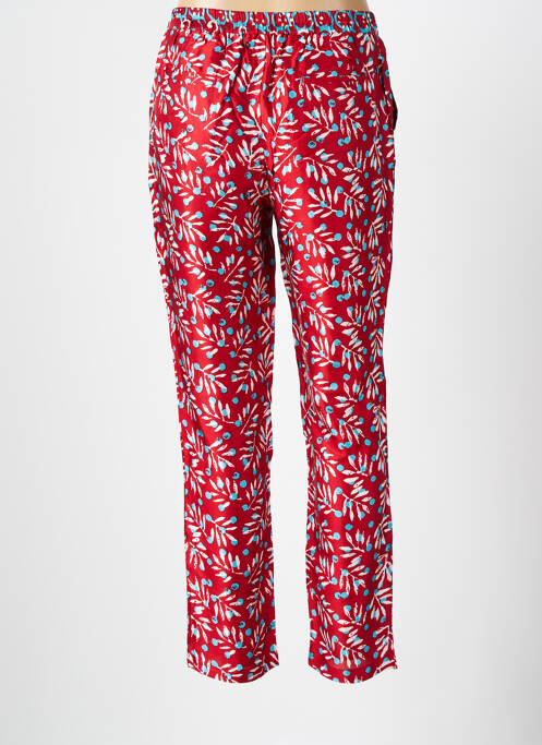 Pantalon droit taille à pinces taille normale orange BELLA JONES femme
