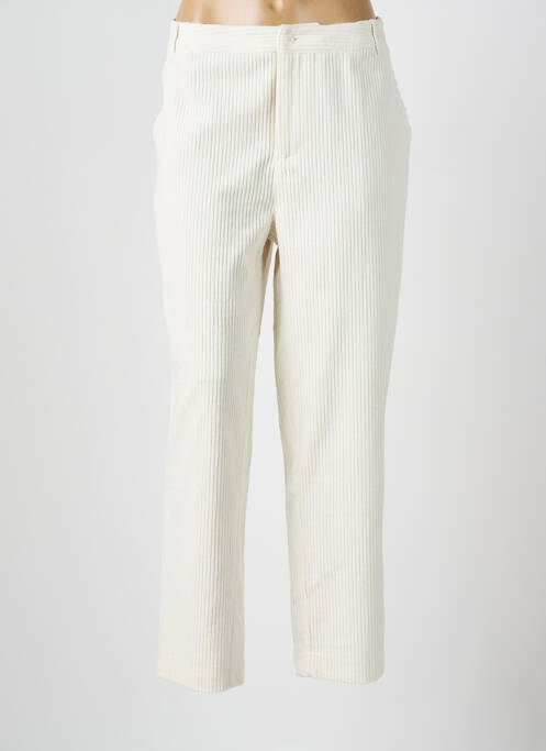 Pantalon droit stretch taille normale beige BELLA JONES femme