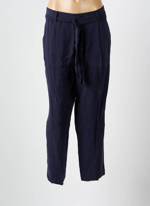 Pantalon droit coupe carotte taille haute bleu ESSENTIEL ANTWERP femme