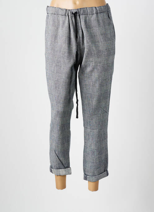 Pantalon chino taille normale taille normale gris LEON & HARPER femme