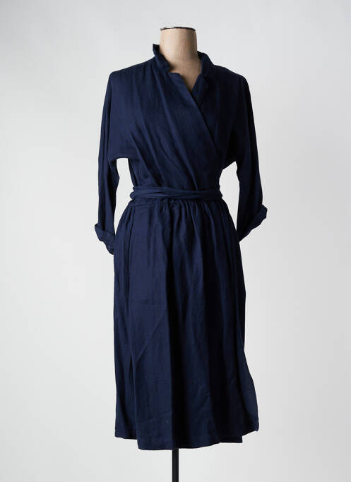Robe mi-longue bleu BELLEROSE pour femme