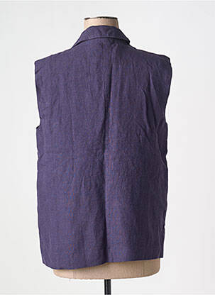 Gilet sans manche coupe droite bleu BELLA JONES femme
