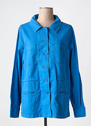 Veste casual coupe droite bleu BELLA JONES femme