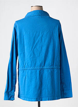 Veste casual coupe droite bleu BELLA JONES femme