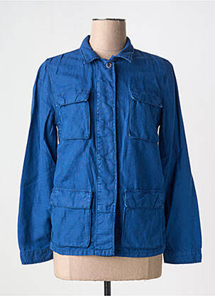Veste casual coupe droite bleu HARTFORD femme