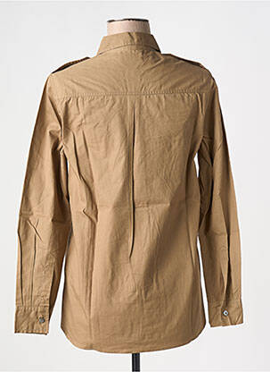 Chemisier coupe cintrée manches longues marron LAURENCE BRAS femme