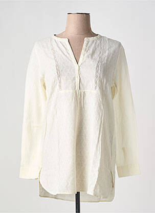 Blouse col rond manches longues beige HARTFORD femme
