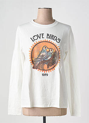 T-shirt manches longues manches longues blanc HARTFORD femme