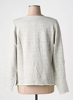 Pull tissage chiné manches longues gris HARTFORD femme