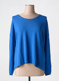 Pull col rond manches longues bleu FLOOR femme