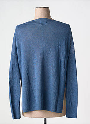 Pull coupe cintrée manches longues bleu BELLA JONES femme