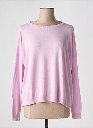 Pull coupe droite manches longues rose FLOOR femme