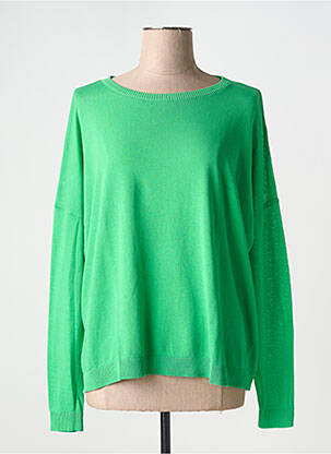 Pull coupe droite manches longues vert FLOOR femme