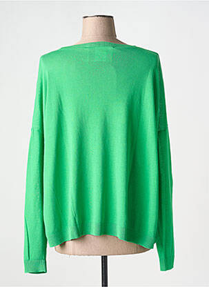 Pull coupe droite manches longues vert FLOOR femme