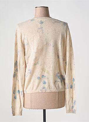 Pull coupe droite manches longues beige BELLEROSE femme