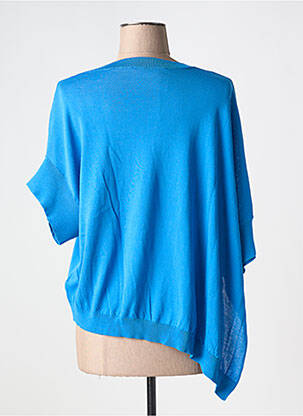 T-shirt col rond manches courtes bleu FLOOR femme