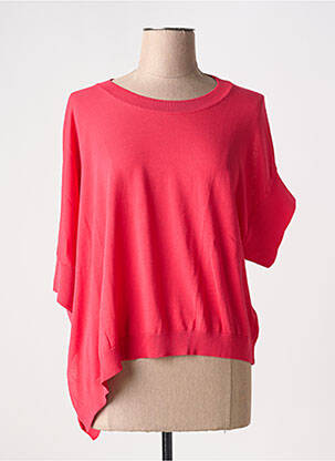 T-shirt col rond manches courtes rose FLOOR femme