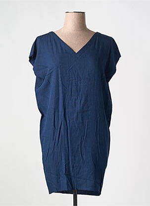 Robe courte manches courtes manches courtes bleu KARMA KOMA femme