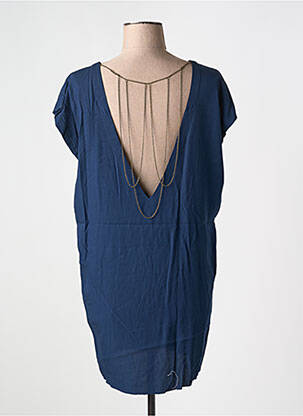 Robe courte manches courtes manches courtes bleu KARMA KOMA femme