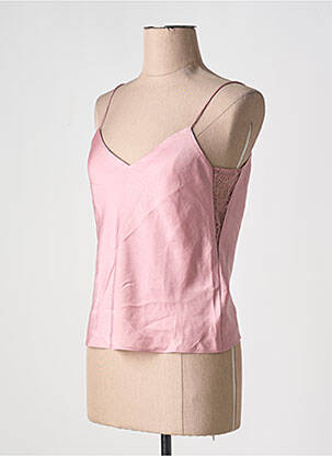 Top coupe cintrée sans manche rose BA&SH femme