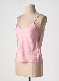 Top coupe cintrée sans manche rose BA&SH femme