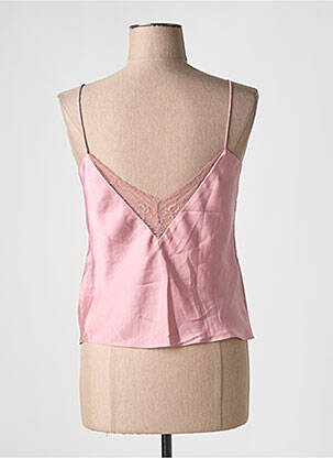 Top coupe cintrée sans manche rose BA&SH femme